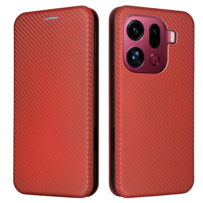 OEM - Oppo Find X9 Pro 5G Fodral PU Läder - Brun