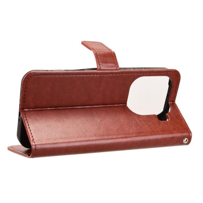 OEM - Oppo Find X9 Pro 5G Fodral PU Läder Crazy Horse Textur - Brun