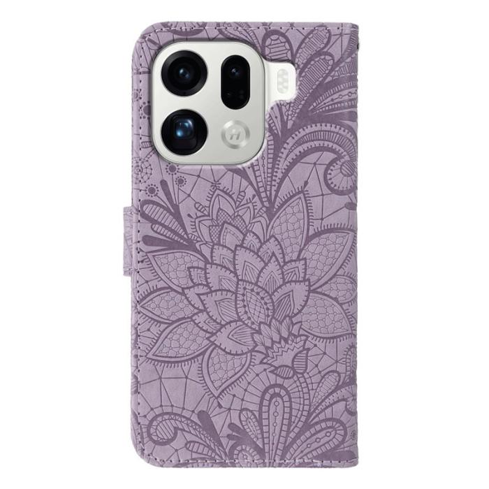 OEM - Oppo Find X9 Pro 5G Fodral PU Läder Flip - Lila