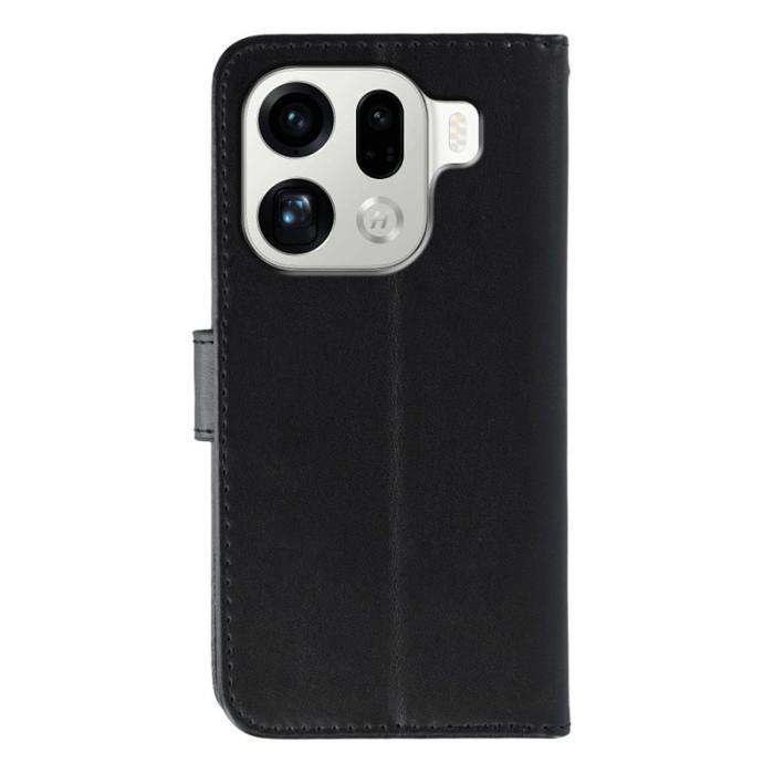 OEM - Oppo Find X9 Pro 5G Fodral PU Läder Flip med Rem - Svart