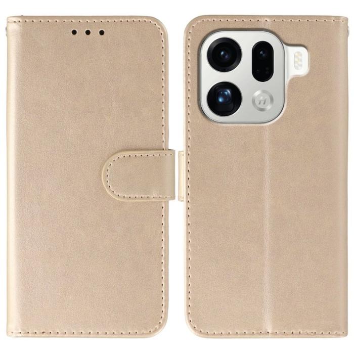 OEM - Oppo Find X9 Pro 5G Fodral PU Läder Flip - Rose Gold