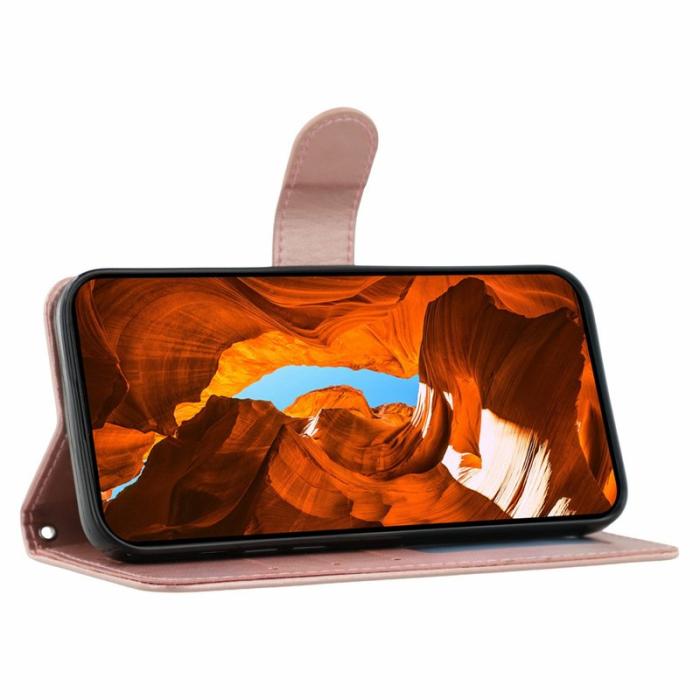 OEM - Oppo Find X9 Pro 5G Fodral PU Läder Flip - Rose Gold