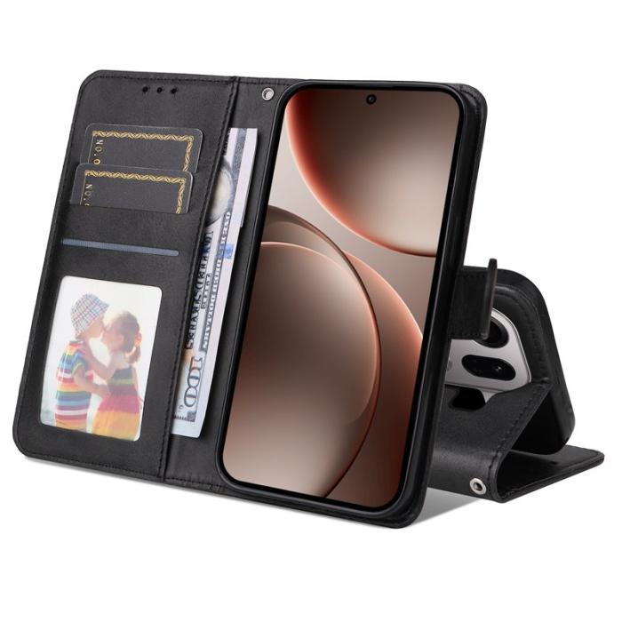 OEM - Oppo Find X9 Pro 5G Fodral PU Läder Flip - Svart