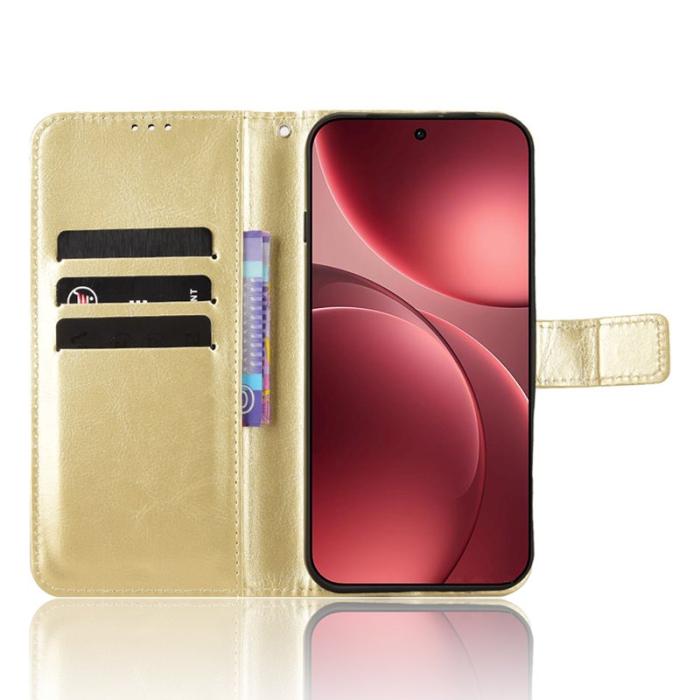 OEM - Oppo Find X9 Pro 5G Fodral PU Läder - Guld
