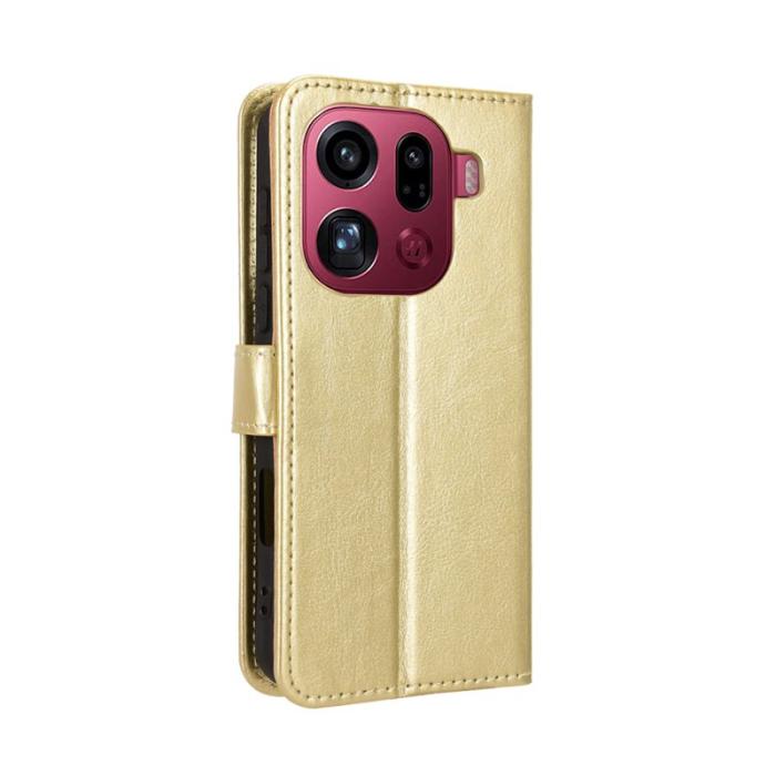 OEM - Oppo Find X9 Pro 5G Fodral PU Läder - Guld