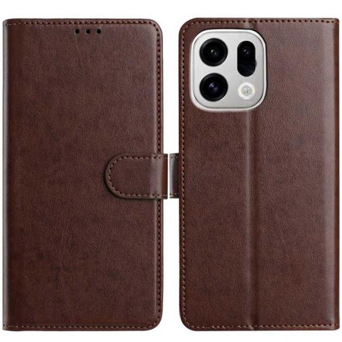 OEM - Oppo Find X9 Pro 5G Fodral PU Läder - Kaffe