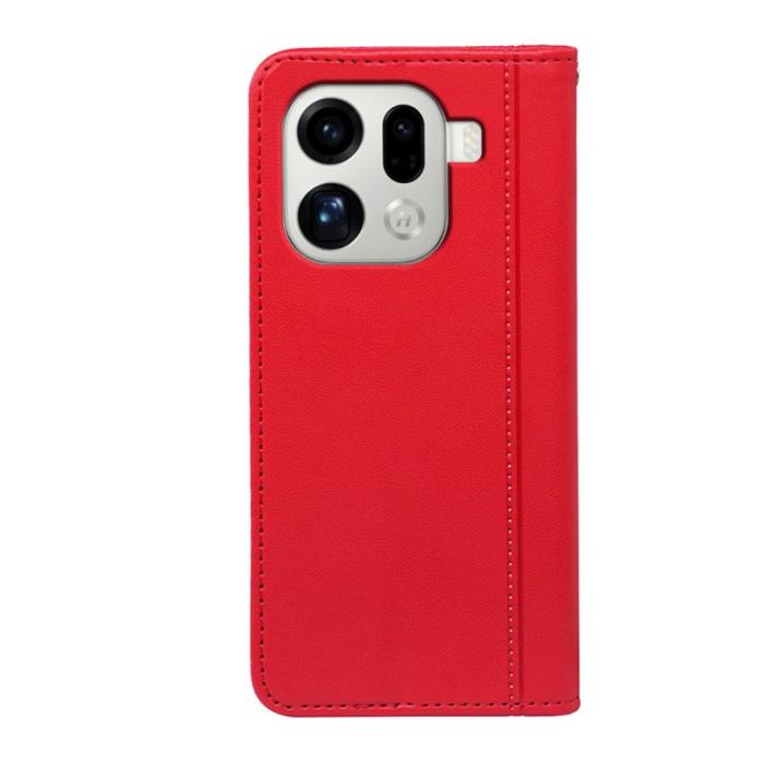 OEM - Oppo Find X9 Pro 5G Fodral PU Läder Magnetisk Stängning - Röd