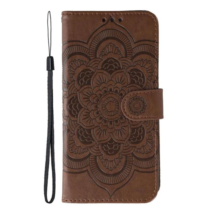 OEM - Oppo Find X9 Pro 5G Fodral PU Läder Mandala - Brun