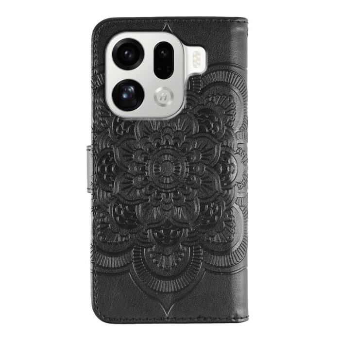 OEM - Oppo Find X9 Pro 5G Fodral PU Läder Mandala - Svart
