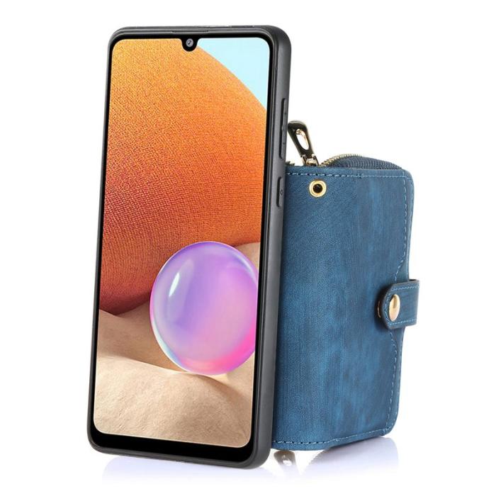 OEM - Oppo Find X9 Pro 5G Fodral PU Läder Med Dragkedja - Blå