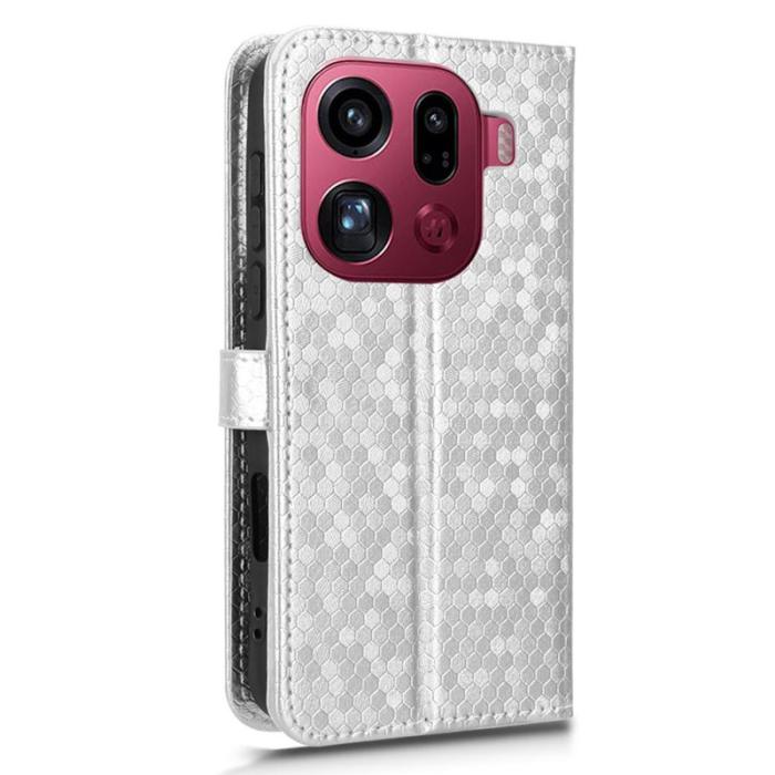 OEM - Oppo Find X9 Pro 5G Fodral PU Läder Med Handledsrem - Silver