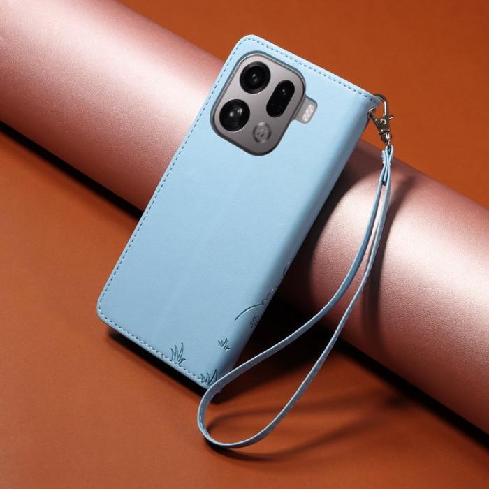 OEM - Oppo Find X9 Pro 5G Fodral PU Läder RFID - Blå