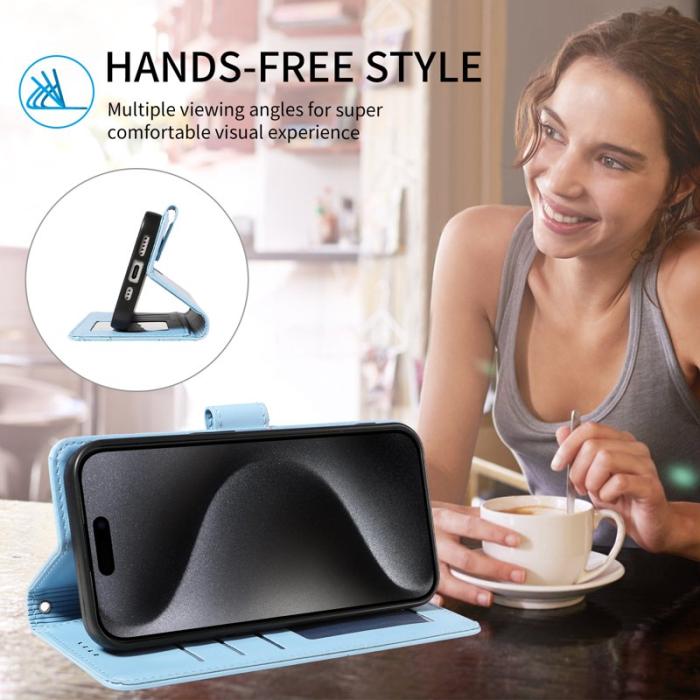 OEM - Oppo Find X9 Pro 5G Fodral PU Läder RFID - Blå