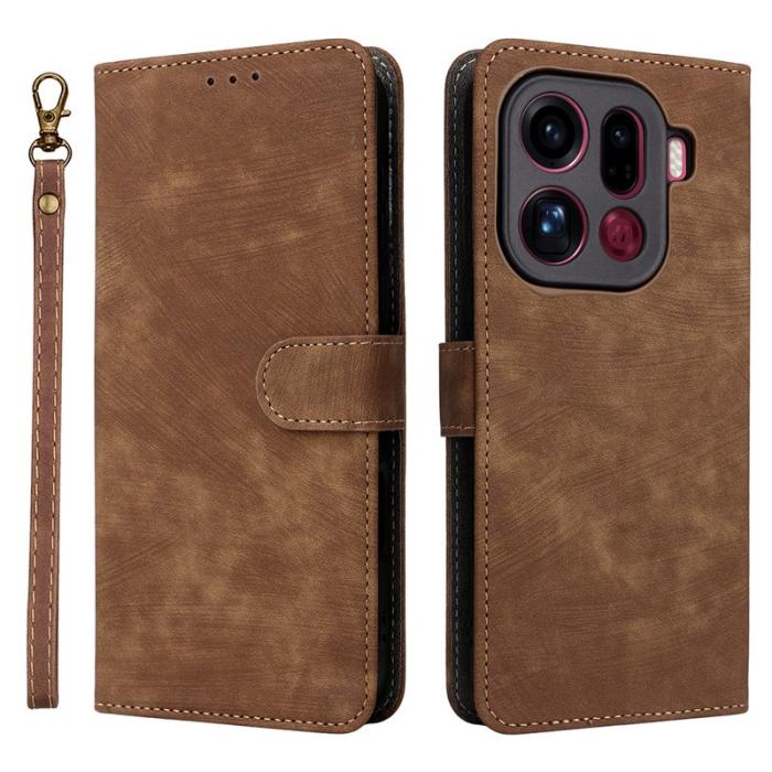 OEM - Oppo Find X9 Pro 5G Fodral PU Läder RFID - Brun