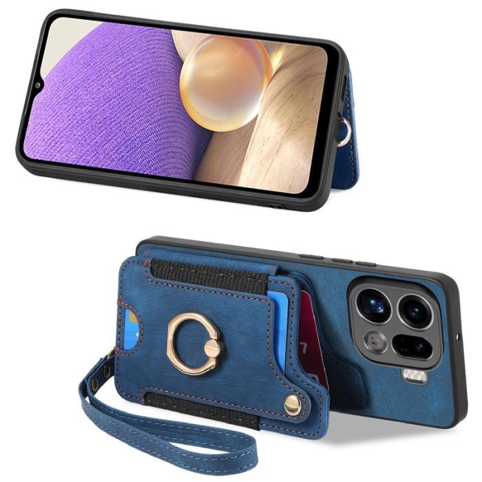 OEM - Oppo Find X9 Pro 5G Fodral PU Läder RFID Skydd - Blå