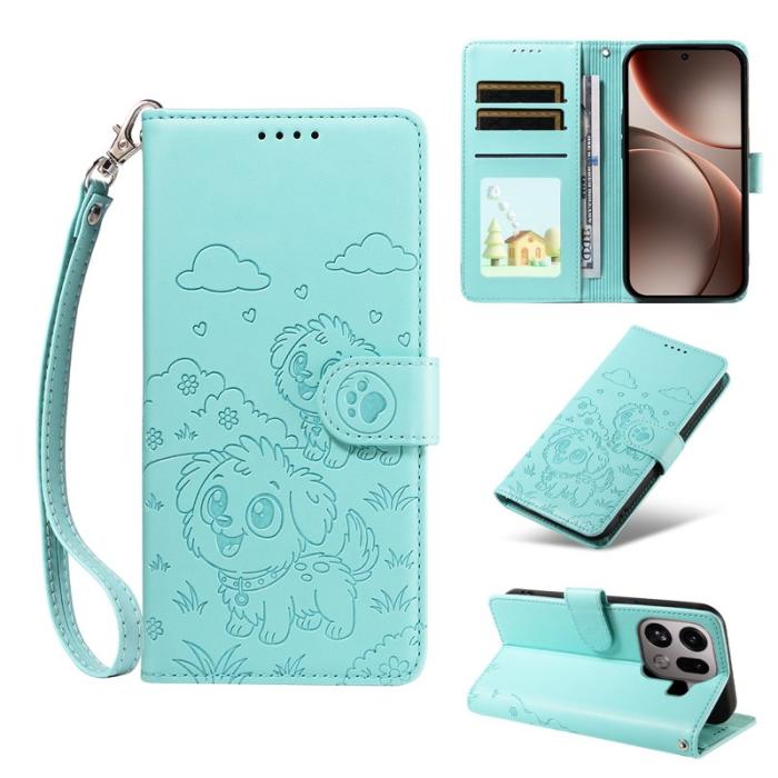 OEM - Oppo Find X9 Pro 5G Fodral PU Läder RFID Skydd - Grön