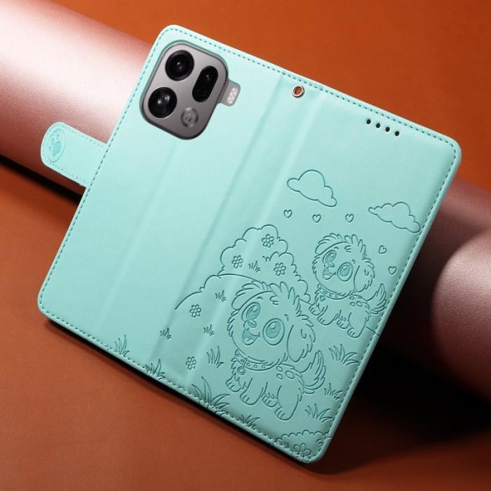 OEM - Oppo Find X9 Pro 5G Fodral PU Läder RFID Skydd - Grön