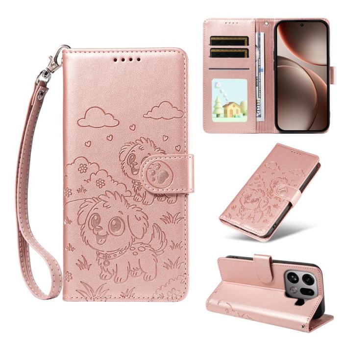 OEM - Oppo Find X9 Pro 5G Fodral PU Läder RFID Skydd - Rosa