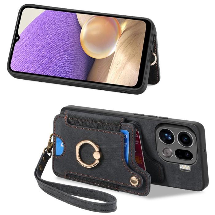 OEM - Oppo Find X9 Pro 5G Fodral PU Läder RFID Skydd - Svart