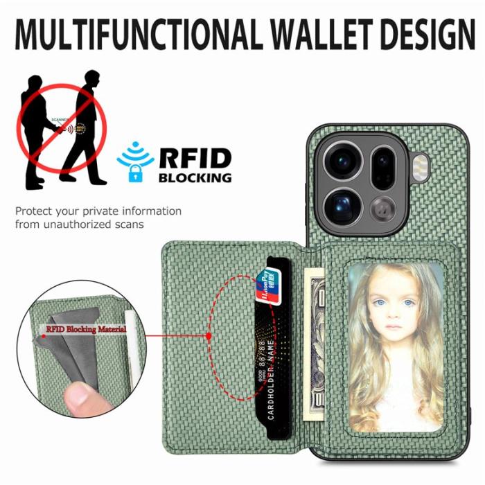 OEM - Oppo Find X9 Pro 5G Fodral RFID Skydd Äkta Läder - Brun