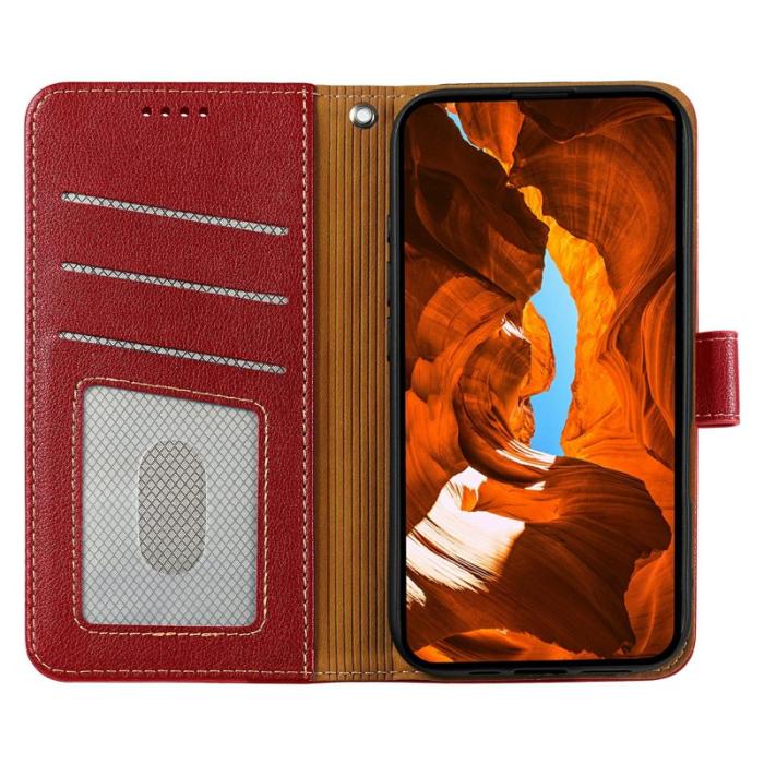 OEM - Oppo Find X9 Pro 5G Fodral RFID Skydd Konstläder - Röd