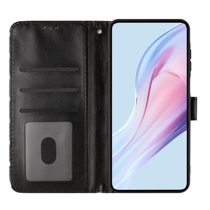 OEM - Oppo Find X9 Pro 5G Fodral Ställ Äkta Läder - Svart