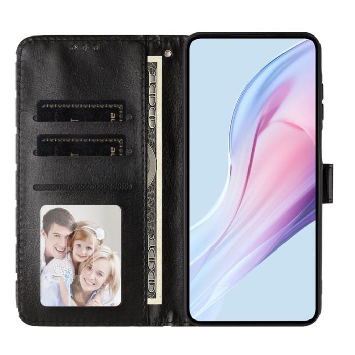 OEM - Oppo Find X9 Pro 5G Fodral Ställ Äkta Läder - Svart