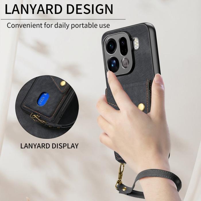 OEM - Oppo Find X9 Pro 5G Fodral Ställ Läder - Svart