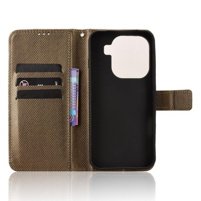 OEM - Oppo Find X9 Pro 5G Fodral Textur Äkta Läder - Brun