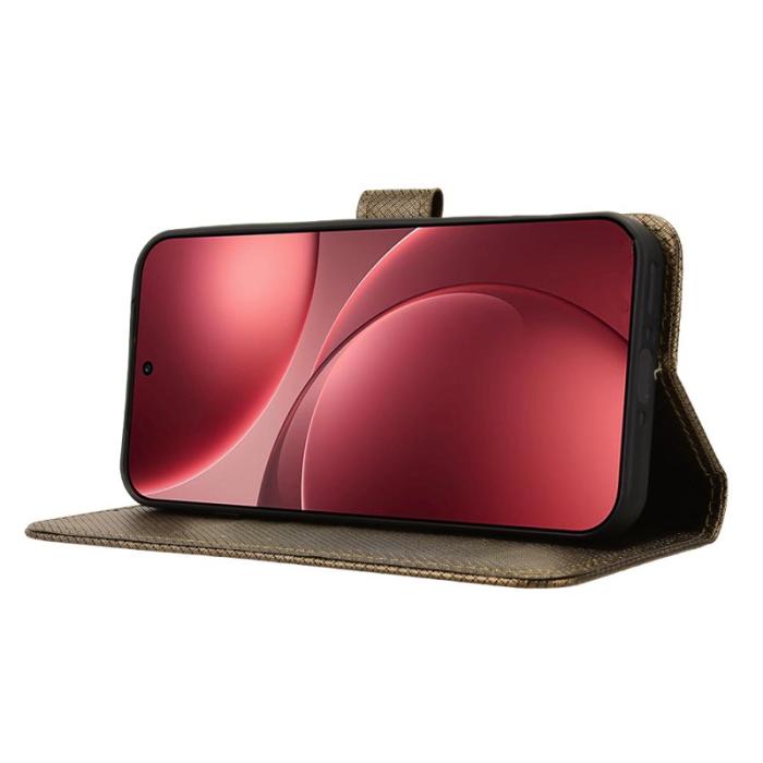 OEM - Oppo Find X9 Pro 5G Fodral Textur Äkta Läder - Brun