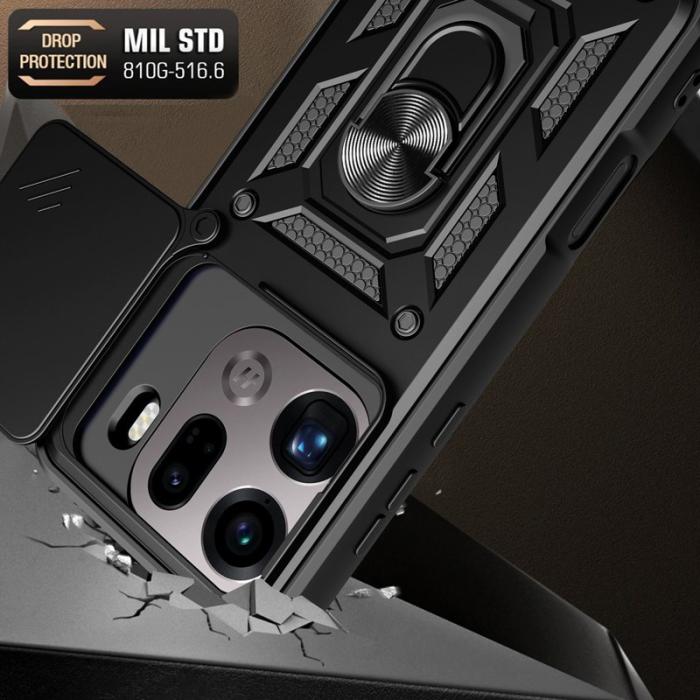 OEM - Oppo Find X9 Pro 5G Kickstand Skal Plast - Svart