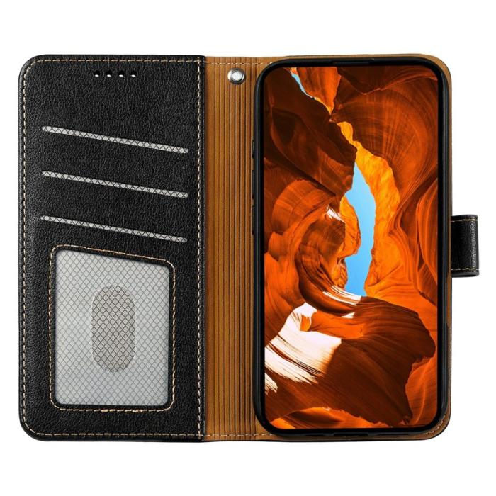 OEM - Oppo Find X9 Pro 5G Kortfack Fodral Äkta Läder RFID Skydd - Svart