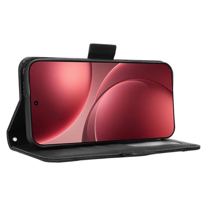 OEM - Oppo Find X9 Pro 5G Kortfack Fodral Äkta Läder - Svart