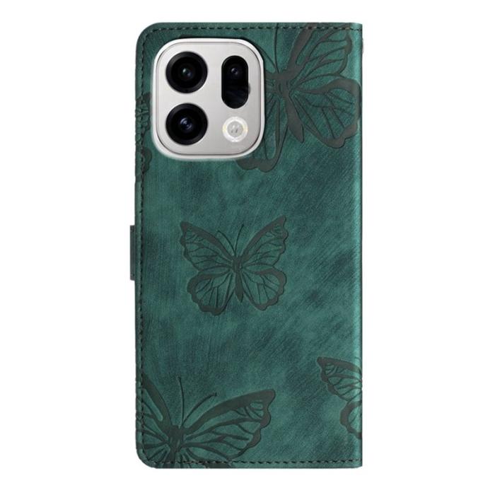 OEM - Oppo Find X9 Pro 5G Kortfack Fodral Läder - Grön