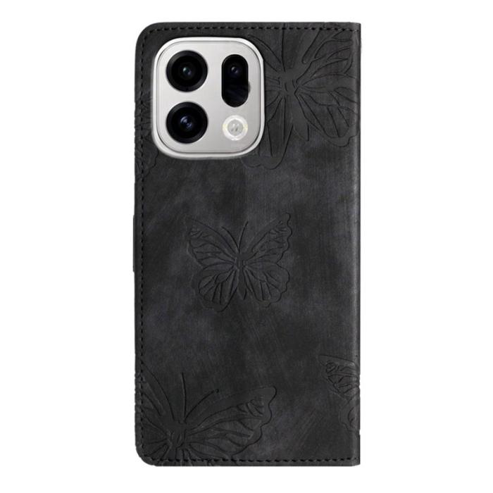 OEM - Oppo Find X9 Pro 5G Kortfack Fodral Läder - Svart