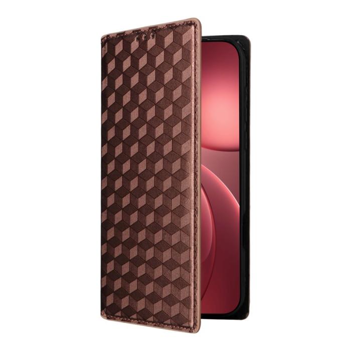 OEM - Oppo Find X9 Pro 5G Kortfack Fodral PU Läder - Brun