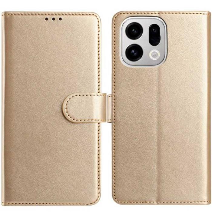 OEM - Oppo Find X9 Pro 5G Kortfack Fodral PU Läder - Guld