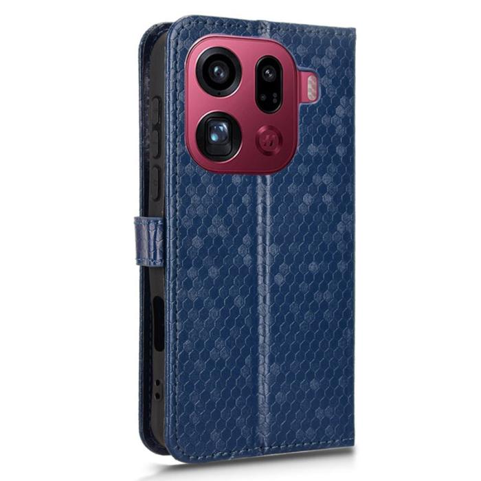 OEM - Oppo Find X9 Pro 5G Kortfack Fodral PU Läder - Mörkblå