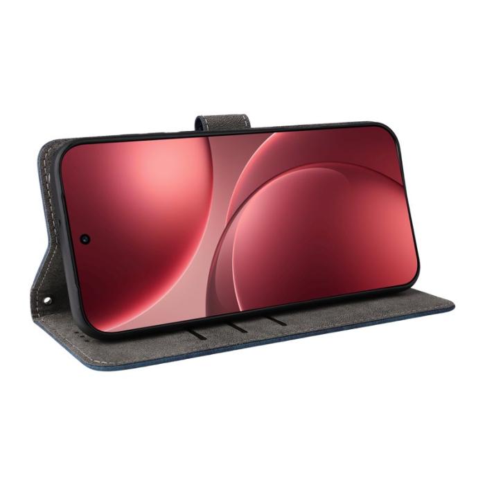 OEM - Oppo Find X9 Pro 5G Kortfack Fodral PU Läder RFID Skydd - Blå