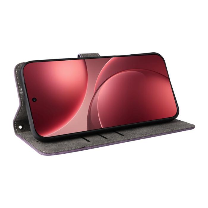 OEM - Oppo Find X9 Pro 5G Kortfack Fodral PU Läder RFID Skydd - Lila