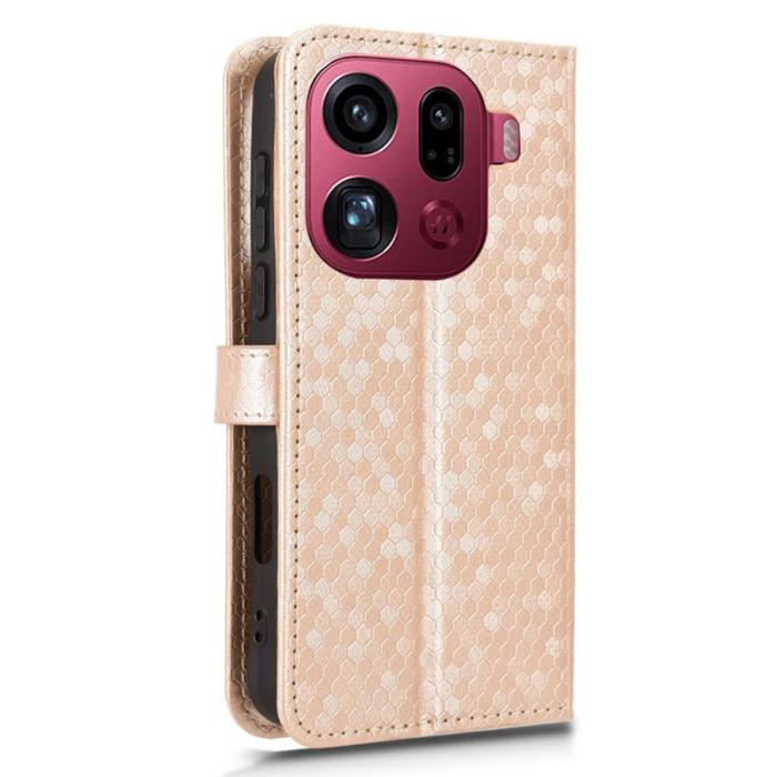 OEM - Oppo Find X9 Pro 5G Kortfack Fodral PU Läder - Roséguld