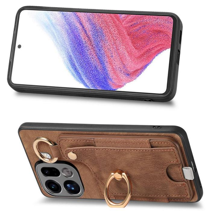 OEM - Oppo Find X9 Pro 5G Plånboksfodral Äkta Läder - Brun