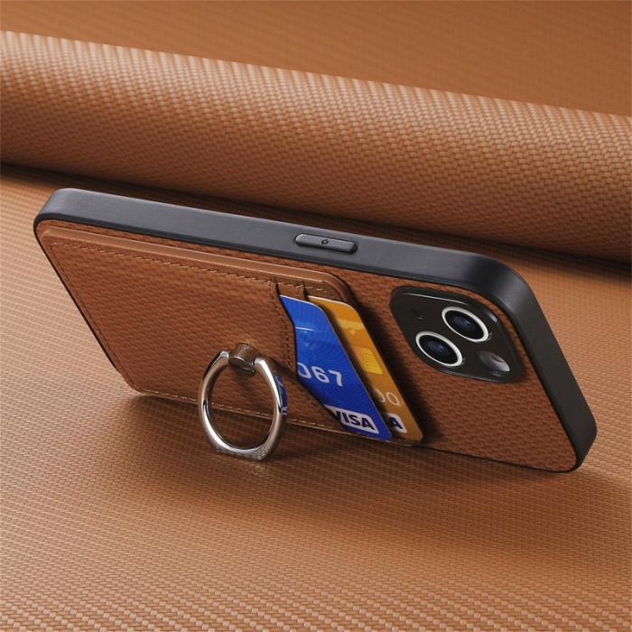 OEM - Oppo Find X9 Pro 5G Ring Fodral PU Läder - Brun