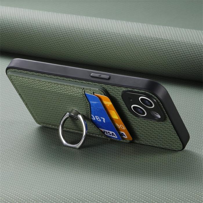 OEM - Oppo Find X9 Pro 5G Ring Fodral PU Läder - Grön