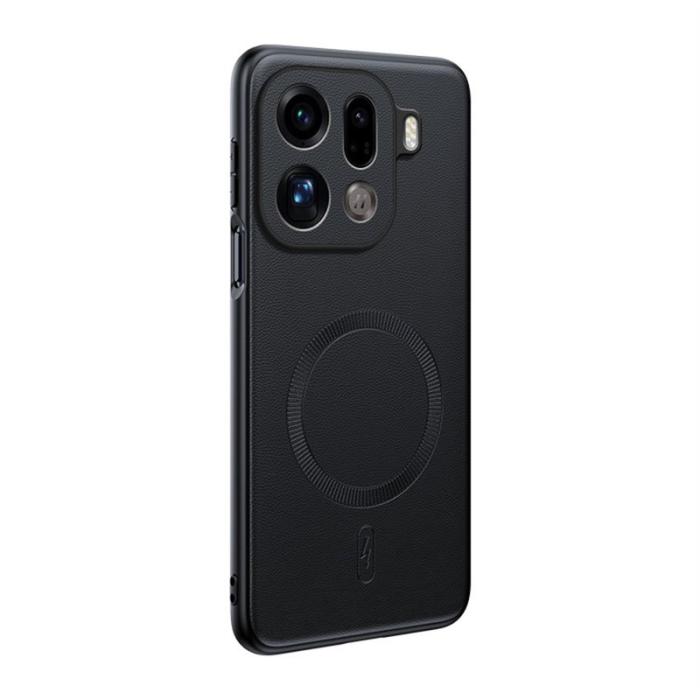 OEM - Oppo Find X9 Pro 5G Skal Äkta Läder - Svart