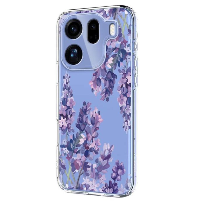 OEM - Oppo Find X9 Pro 5G Skal Plast Blommönster - Wisteria