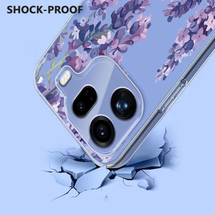 OEM - Oppo Find X9 Pro 5G Skal Plast Blommönster - Wisteria