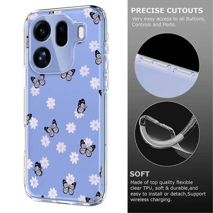 OEM - Oppo Find X9 Pro 5G Skal Plast - Butterflies