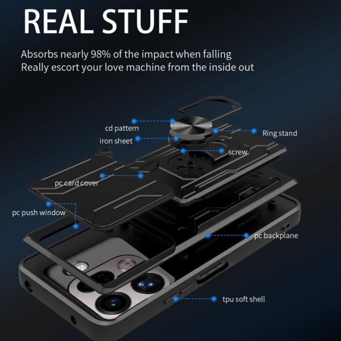 OEM - Oppo Find X9 Pro 5G Skal Plast Kickstand - Sapphire