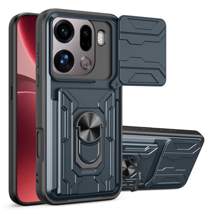 OEM - Oppo Find X9 Pro 5G Skal Plast Kickstand - Titanium Grey